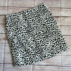NWT Ann Taylor Loft Cheetah Skirt - 14